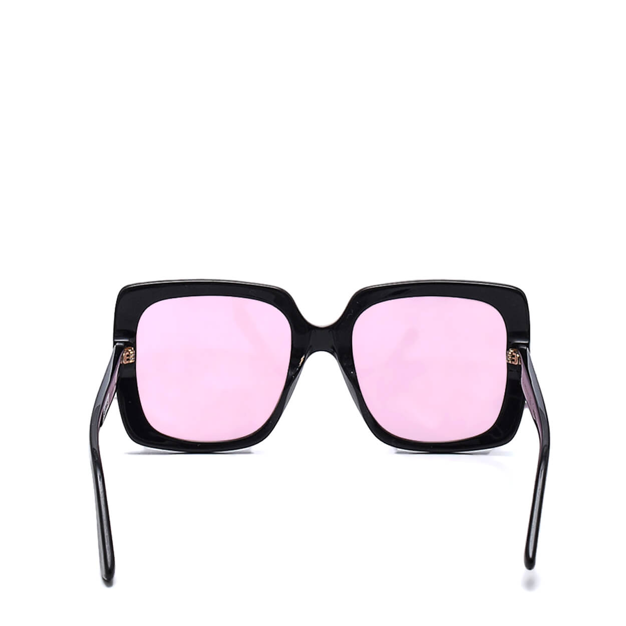 Gucci - Black Acetate Crystal Embellished Logo Square Sunglasses